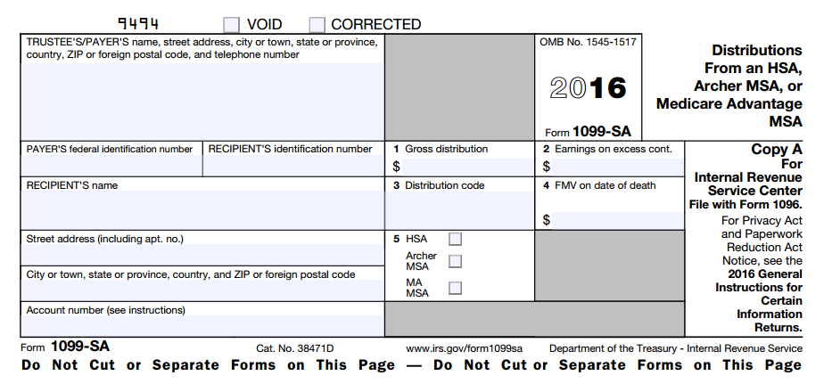 1099-sa form
 What is HSA Form 13-SA? | HSA Edge